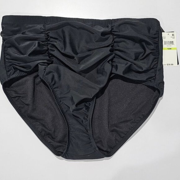 Island Escape Plus Size High-Waist Bikini Bottoms - Picture 5 of 9